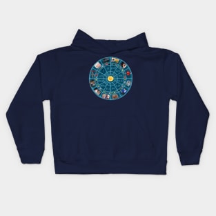 MEME horoscope chart Kids Hoodie